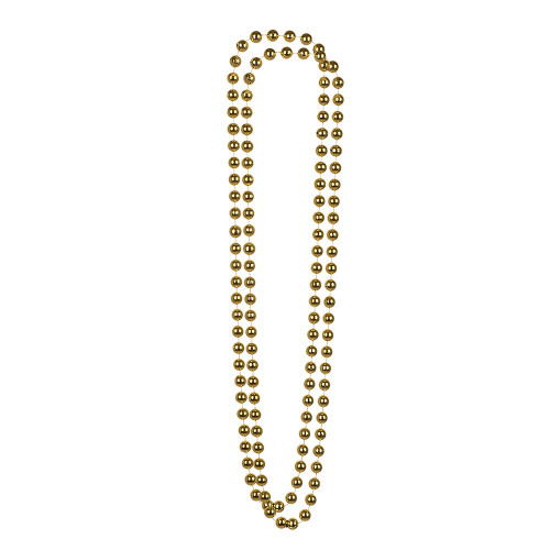 Collier perle dorée disco