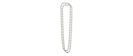 Collier à perles argenté cabaret, disco, charleston en vente chez Be Happy