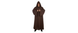 Cape à capuche Jedi marron avec grande capuche et manche longue pour adulte en vente Be Happy