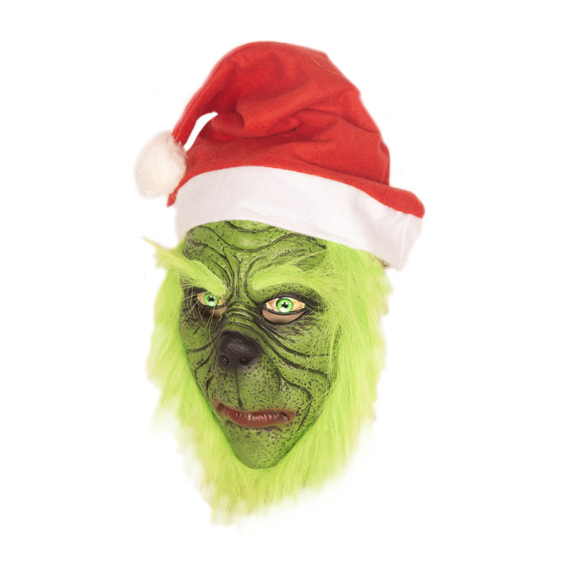 Masque Grinch avec bonnet