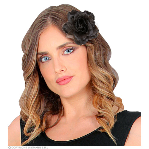 Rose noire avec clip