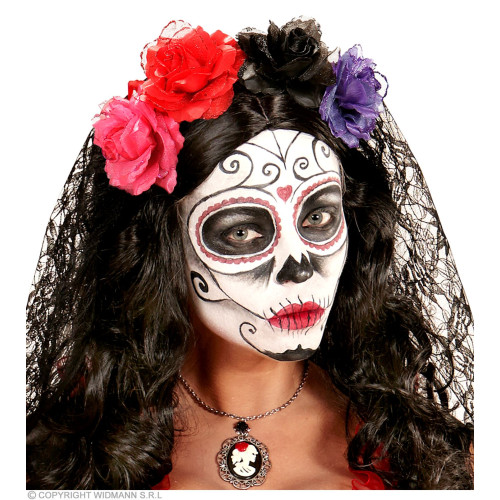 Rose noire avec clip