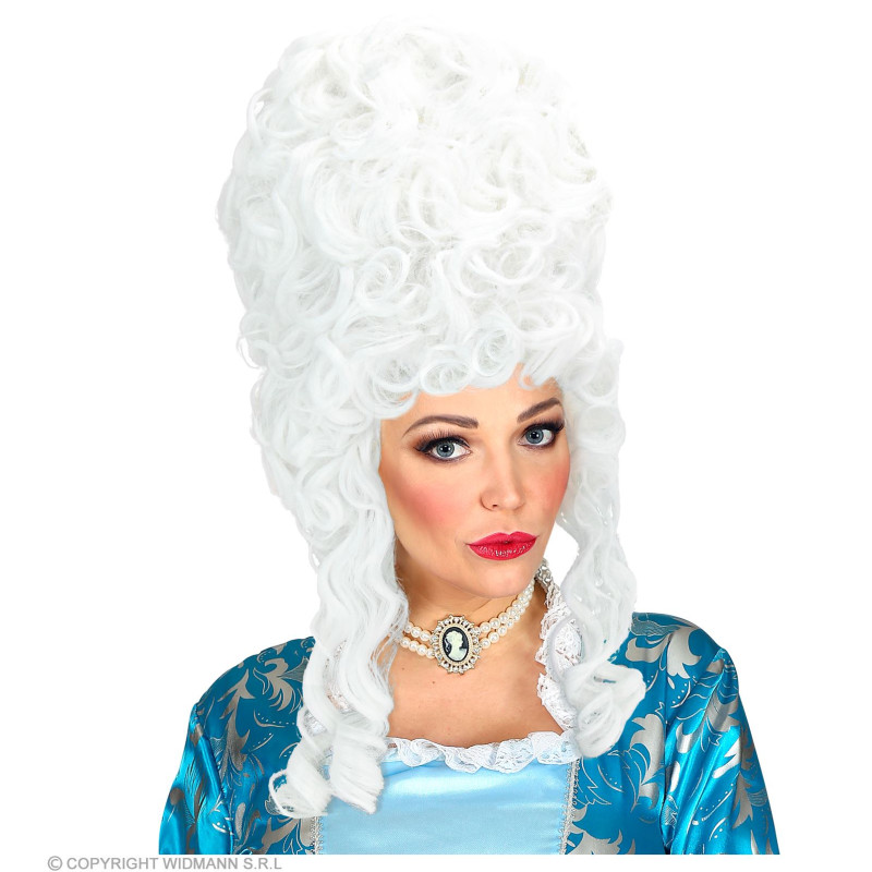 Perruque marquise Versailles Marie Antoinette luxe de 30cm de haut pour femme en vente