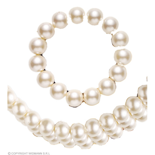 Collier ras de cou et bracelet en perles nacré en vente