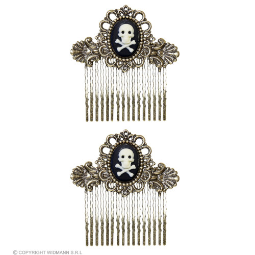 Broche cheveux pirate doré