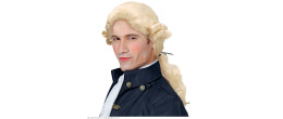 Perruque marquis colonial blond en vente