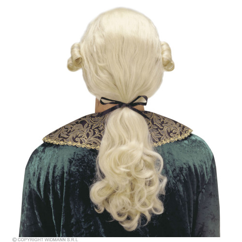 Perruque marquis colonial blond