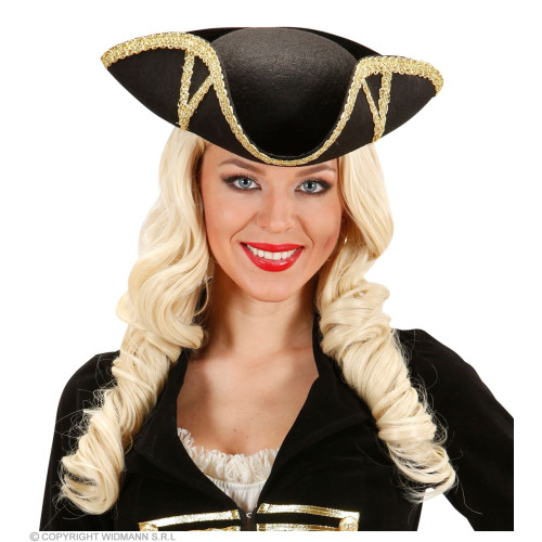 Chapeau tricorne noir 2
