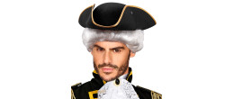 Chapeau tricorne marquis noir