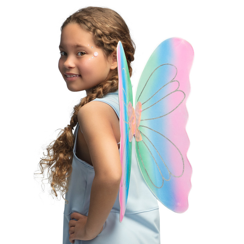 Ailes De Fée Roses Ou Vertes Pour Enfants Et Adultes - Accessoire Costume Cosplay Léger En Feutre