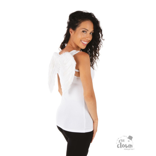 Ailes blanche en plume de 45cm en vente