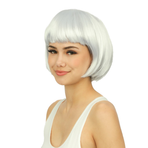 Perruque cabaret blanc