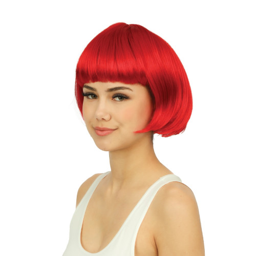 Perruque cabaret rouge