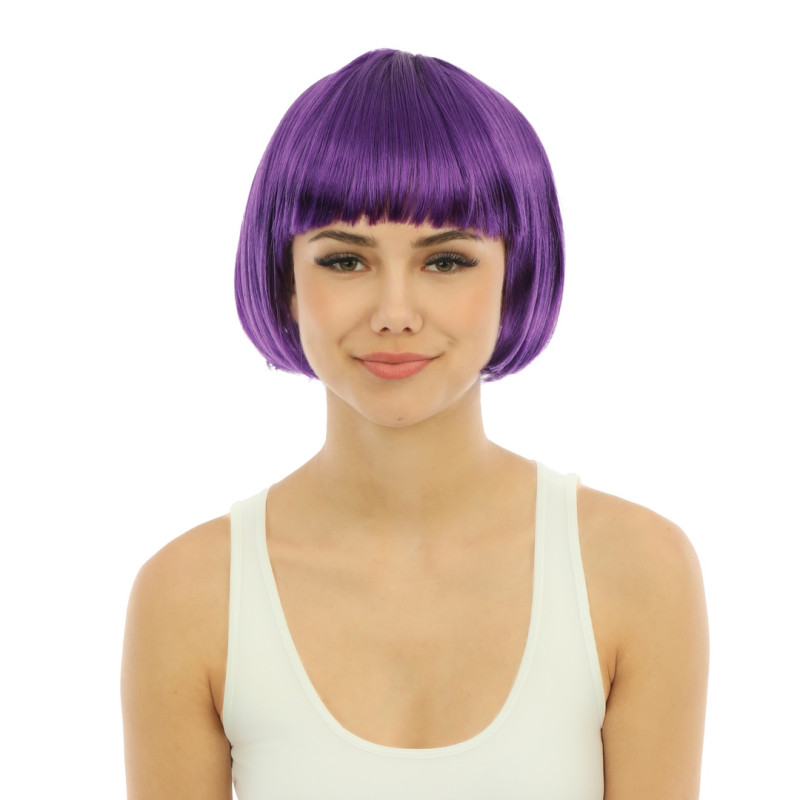 Perruque cabaret violette