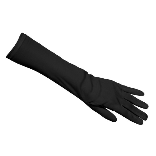 Gants noir satiné 40 cm