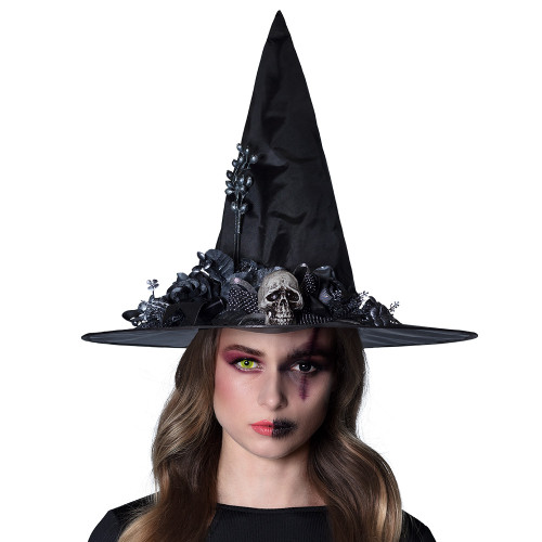 Chapeau sorcière luxe Skulla