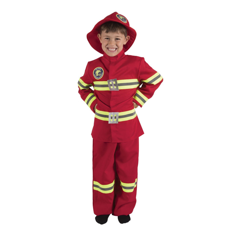 Déguisement pompier rouge enfant en vente chez Be Happy