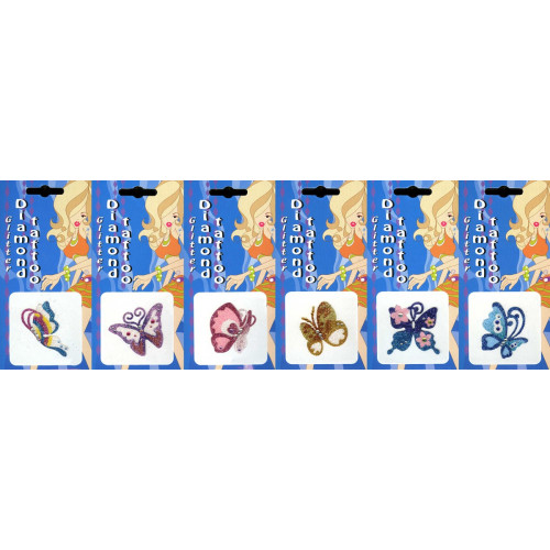 Tatouage papillon à paillette