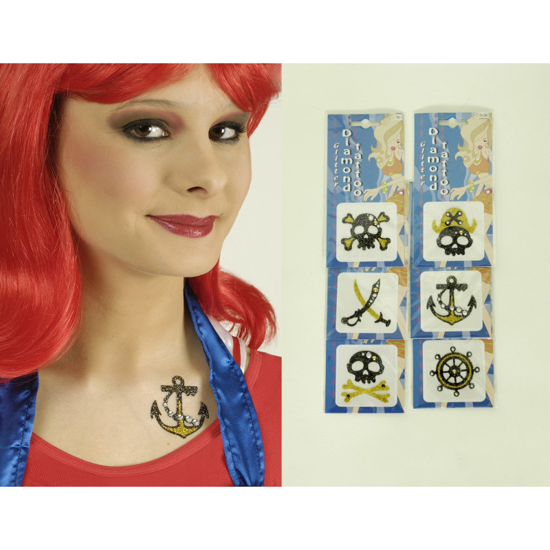 Tatouage pirate pailletté