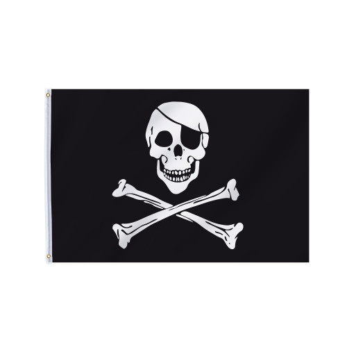 Drapeau Pirate 2 de taille 90X150cm en vente.