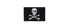 Drapeau Pirate 2 de taille 90X150cm en vente.