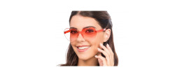 Lunettes cœur couleur rouge fumés en vente