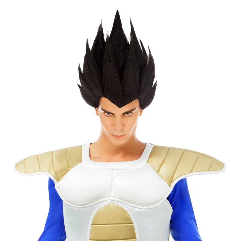 Vente perruque sous licence officiel Vegeta saiyan noire, Dragon Ball Z à Paris et en ligne