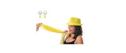 Cravate fluo jaune pour adulte en vente.
