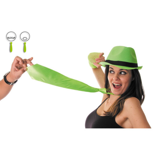 Cravate fluo verte pour adulte en vente.