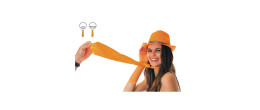 Cravate fluo orange pour adulte en vente.