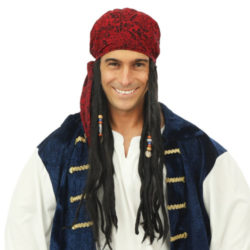 Perruque pirate dreadlock + bandana