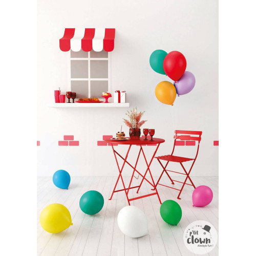 10 ballons latex 30cm multicolore en vente chez Be Happy. Ballon à hélium