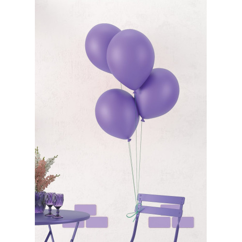 10 ballons latex 30cm violet, mauve en vente chez Be Happy. Ballon à hélium