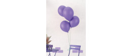 10 ballons latex 30cm violet, mauve en vente chez Be Happy. Ballon à hélium