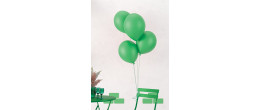 10 ballons latex 30cm vert en vente chez Be Happy. Ballon à hélium