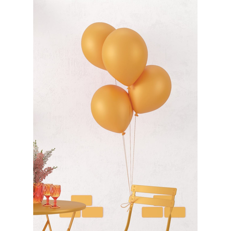 10 ballons latex 30cm orange en vente chez Be Happy. Ballon à hélium