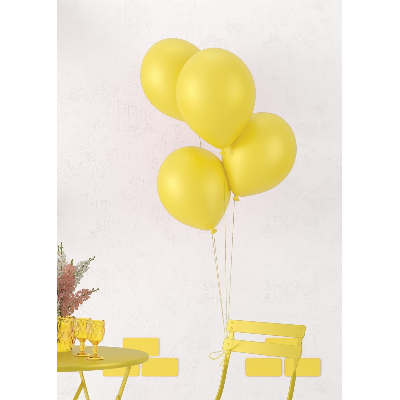 10 ballons latex 30cm jaune en vente chez Be Happy. Ballon à hélium