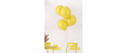 10 ballons latex 30cm jaune en vente chez Be Happy. Ballon à hélium