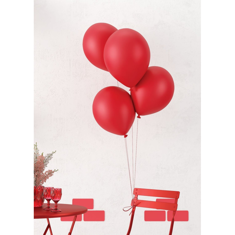 10 ballons latex 30cm rouge en vente chez Be Happy. Ballon à hélium