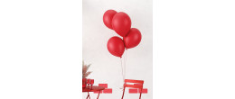 10 ballons latex 30cm rouge en vente chez Be Happy. Ballon à hélium