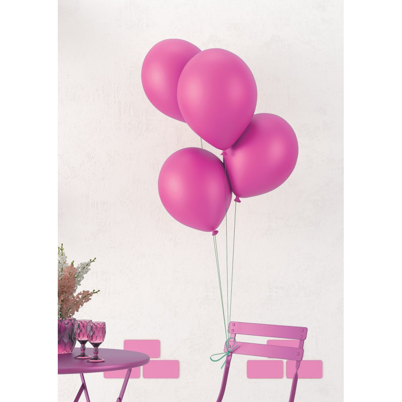 10 ballons latex 30cm rose en vente chez Be Happy. Ballon à hélium
