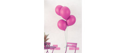 10 ballons latex 30cm rose en vente chez Be Happy. Ballon à hélium