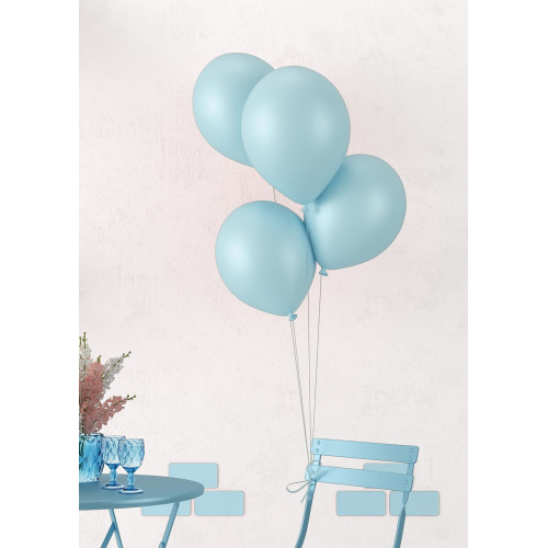 10 ballons turquoise
