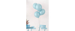 10 ballons latex 30cm turquoise en vente chez Be Happy. Ballon à hélium