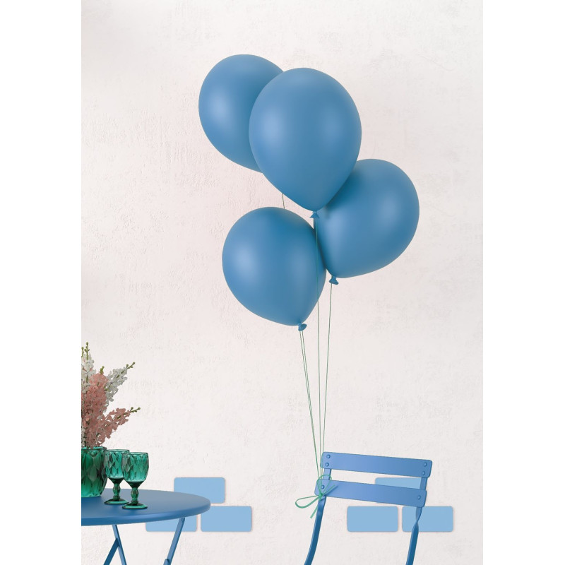 10 ballons bleu