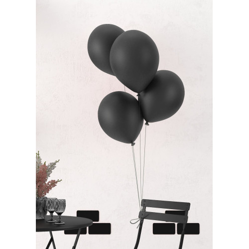 10 ballons latex 30cm noire en vente chez Be Happy. Ballon à hélium
