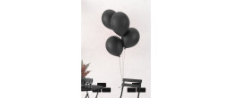10 ballons latex 30cm noire en vente chez Be Happy. Ballon à hélium