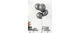 10 ballons latex 30cm argenté en vente chez Be Happy. Ballon à hélium