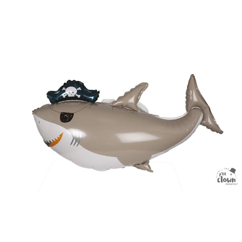 Ballon requin pirate 89cm
