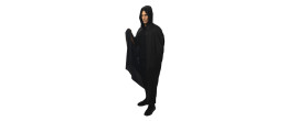Cape noire avec capuche pour adulte en vente chez Be Happy.